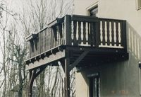 Balkon in Holzbauweise…