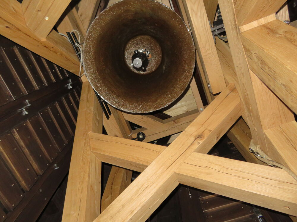 Bilck von unten in Glockenstuhl…