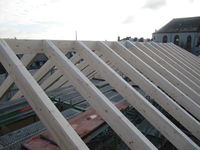 Dachkonstruktion als Ingenieurholzbau…