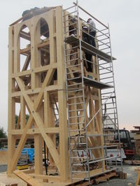 Neubau Turmschaft und Glockenstuhl nach historischen Vorbild…