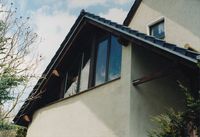 Satteldach mit großem Dachüberstand…